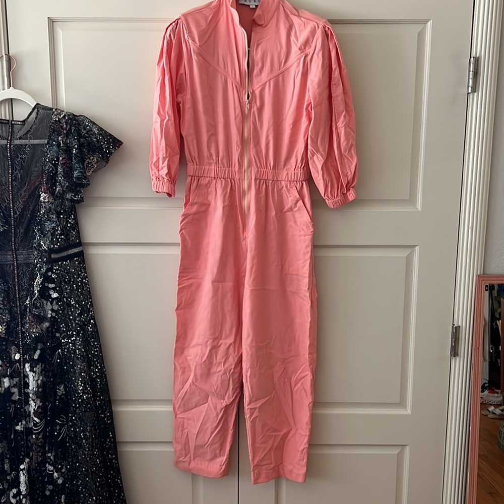 Buru Jumpsuit Mockneck peach size small